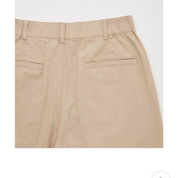 Uniqlo Unisex Beige Linen Cotton Blend Tapered Pants Size S 🩵 - Picture 3 of 6